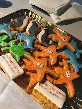 Biscotti personalizzati decorati a tema mare realizzati da Tabatù