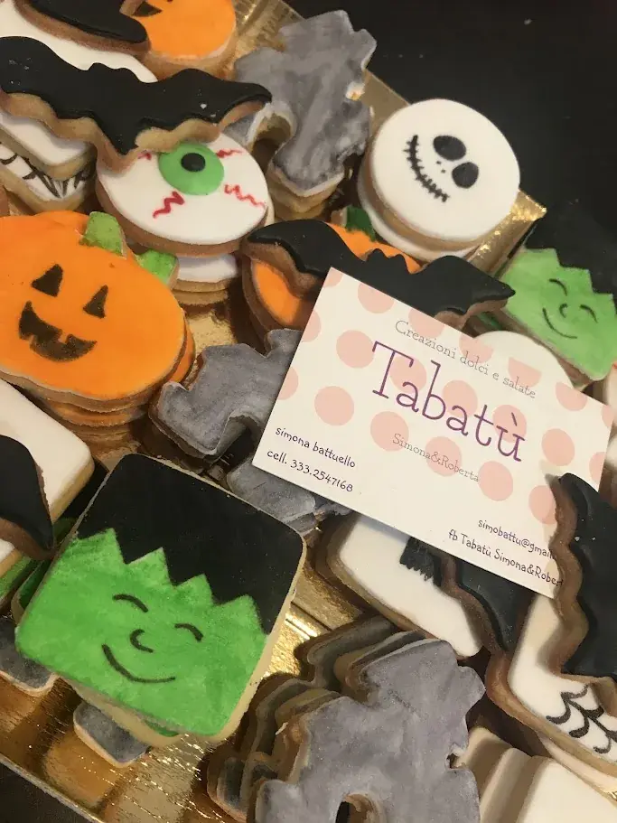 Biscotti decorati a tema Halloween realizzati da Tabatù